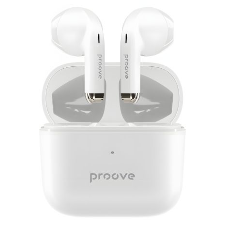 Бездротові навушники Earphones Proove Mainstream, IPX4, ENC, BT5.3, 40mAh, 400mAh, 4h, TWS white UA UCRF