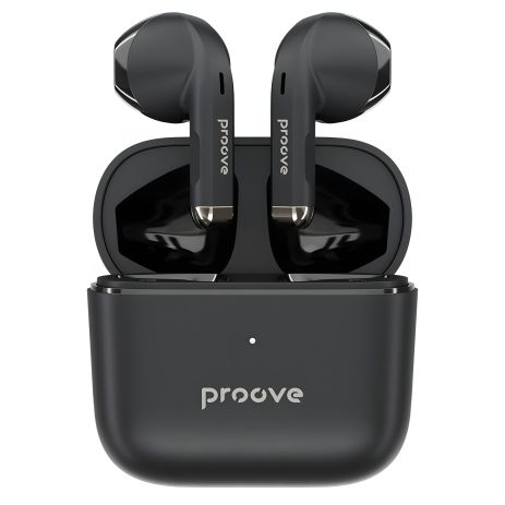 Бездротові навушники Earphones Proove Mainstream, IPX4, ENC, BT5.3, 40mAh, 400mAh, 4h, TWS black UA UCRF Бездротові навушники Earphones Proove Mainstream, IPX4, ENC, BT5.3, 40mAh, 400mAh, 4h, TWS black UA UCRF