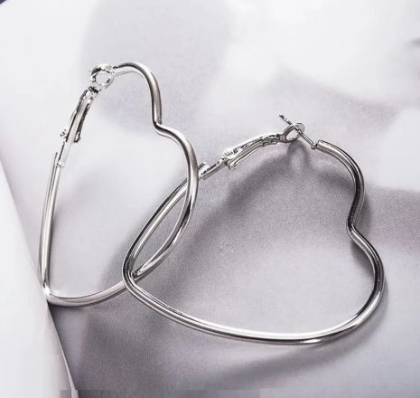 Серьги сердце Hearts сережки в виде сердца большие