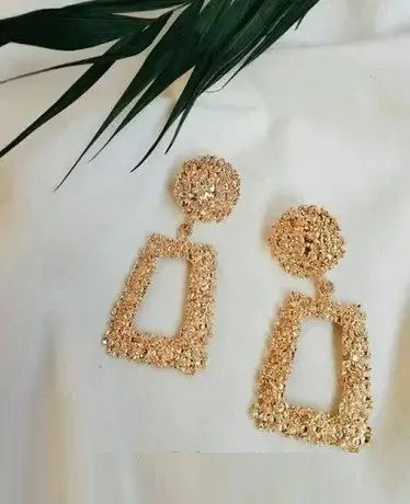 Серьги трапеция квадратные