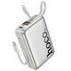 Повербанк Hoco Q39, 20000 mAh, 22.5W, PD 20W, кабель 2в1 Type-C and Lightning, silver Повербанк Hoco Q39, 20000 mAh, 22.5W, PD 20W, кабель 2в1 Type-C and Lightning, silver