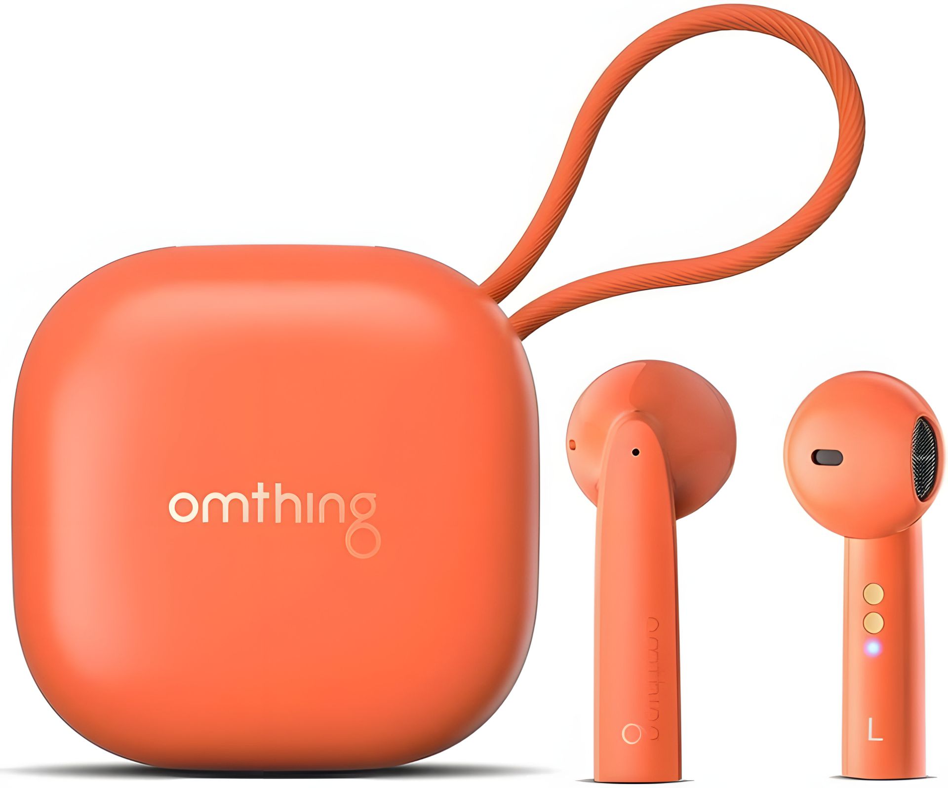 Навушники бездротові 1MORE Omthing Air Free Pods, BT5.0, ENC, Qi, TWS, 400mAh, 5h, (EO005) orange UA UCRF Навушники бездротові 1MORE Omthing Air Free Pods, BT5.0, ENC, Qi, TWS, 400mAh, 5h, (EO005) orange UA UCRF