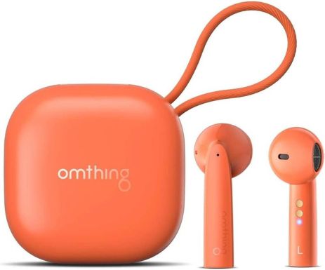 Бездротові навушники 1MORE Omthing Air Free Pods, BT5.0, ENC, Qi, TWS, 400mAh, 5h, (EO005) orange UA UCRF