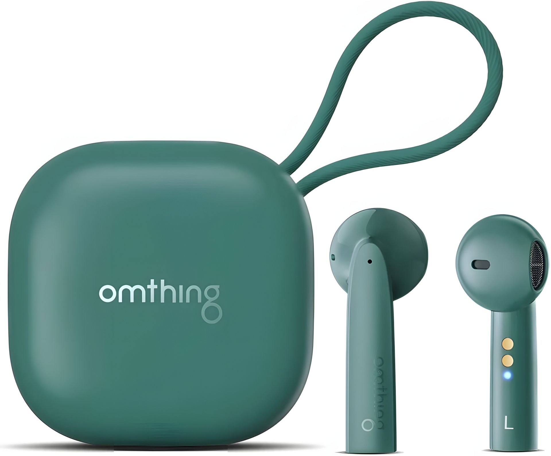 Бездротові навушники 1MORE Omthing Air Free Pods, BT5.0, ENC, Qi, TWS, 400mAh, 5h, (EO005) green UA UCRF Бездротові навушники 1MORE Omthing Air Free Pods, BT5.0, ENC, Qi, TWS, 400mAh, 5h, (EO005) green UA UCRF