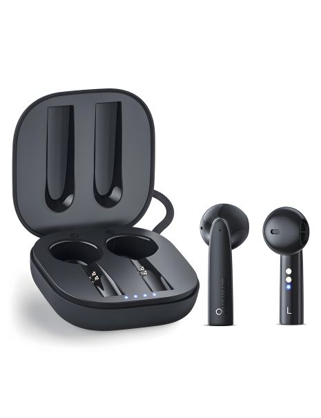 Бездротові навушники 1MORE Omthing Air Free Pods, BT5.0, ENC, Qi, TWS, 400mAh, 5h, (EO005) black UA UCRF Bluetooth