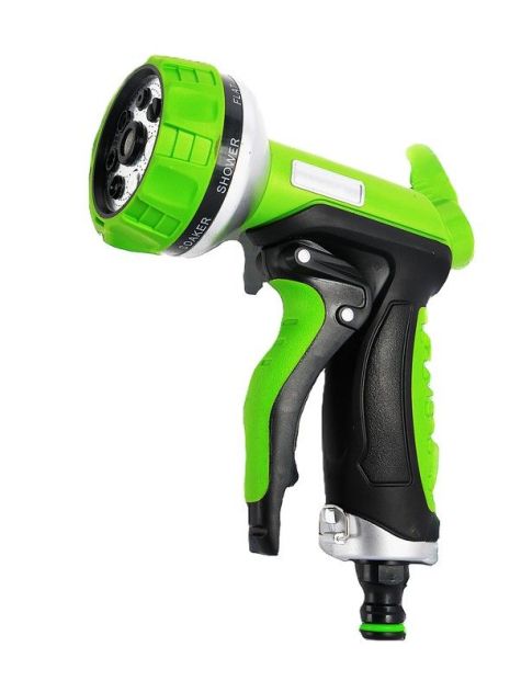 Пістолет для поливу WATER CLICK ½" 7 режимів металеве сопло TPR покриття MASTERTOOL 92-9348