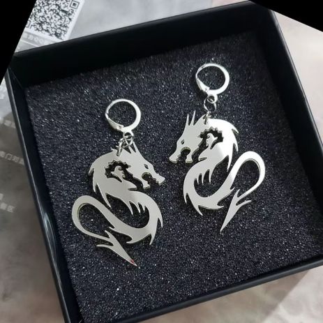 Сережки у вигляді дракона DRAGON дракони