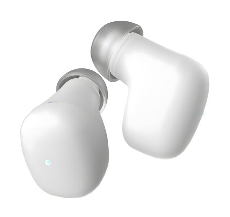 Бездротові навушники Ergo BS-530 Twins Nano 2, BT5.3, 25mAh, 190mAh, 3h, White UA UCRF Бездротові навушники Ergo BS-530 Twins Nano 2, BT5.3, 25mAh, 190mAh, 3h, White UA UCRF