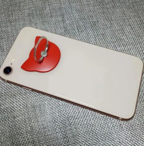 Попсокет держатель для телефона в форме кошки кошка красный цвет PopSocket