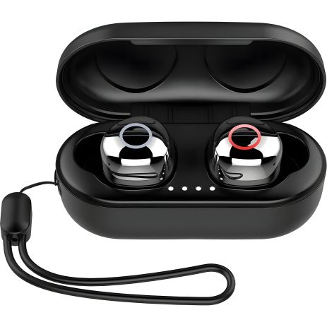 Бездротові навушники Earbuds Pixus Storm TWS, IPX7, BT5.3, 55mAh, 300mAh, 7h, Black UA UCRF Бездротові навушники Earbuds Pixus Storm TWS, IPX7, BT5.3, 55mAh, 300mAh, 7h, Black UA UCRF