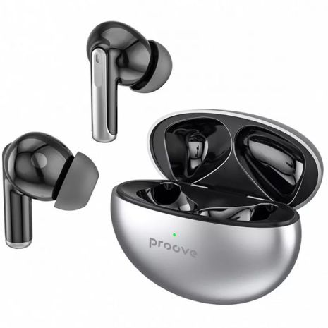 Бездротові навушники Proove Thunder Buds TWS, IPX4, ANC, BT5.3, 40mAh, 300mAh, 4h, UA UCRF Бездротові навушники Proove Thunder Buds TWS, IPX4, ANC, BT5.3, 40mAh, 300mAh, 4h, UA UCRF