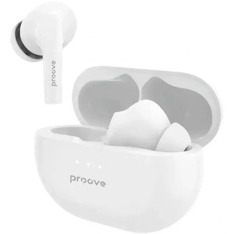 Бездротові навушники Proove Woop, TWS, ANC, IPX4, BT5.1, 30mAh, 280mAh, 6h, white UA UCRF Бездротові навушники Proove Woop, TWS, ANC, IPX4, BT5.1, 30mAh, 280mAh, 6h, white UA UCRF