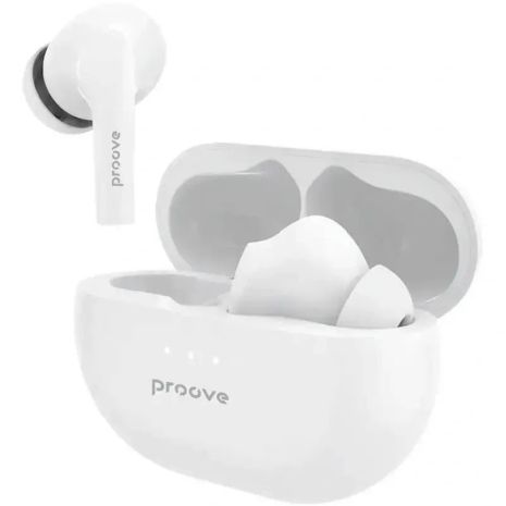 Бездротові навушники Proove Woop, TWS, ANC, IPX4, BT5.1, 30mAh, 280mAh, 6h, white UA UCRF Бездротові навушники Proove Woop, TWS, ANC, IPX4, BT5.1, 30mAh, 280mAh, 6h, white UA UCRF