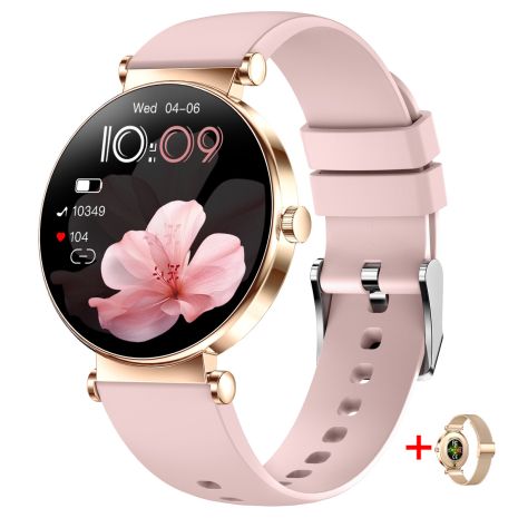Смарт часы Smart Miami Rubber Pink, 2 ремешка UWatch 2072