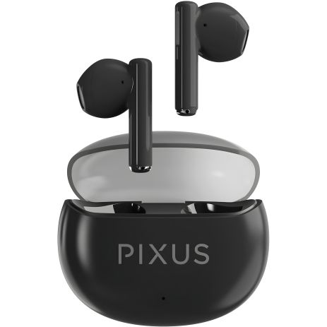 Наушники Pixus Spase TWS 5.3 black Bluetooth Earbuds UA UCRF