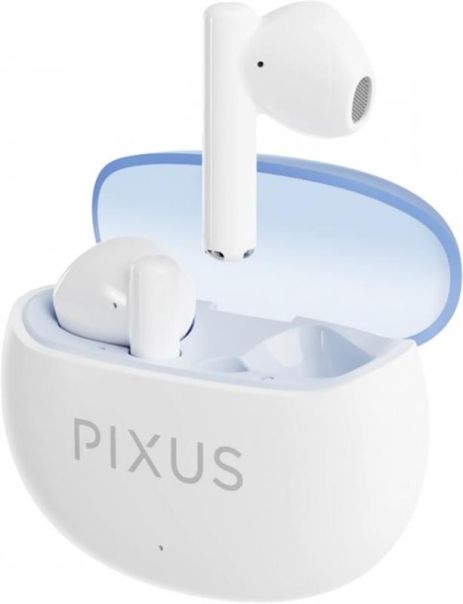 Наушники Bluetooth Earbuds Pixus Spase TWS 5.3 white UA UCRF