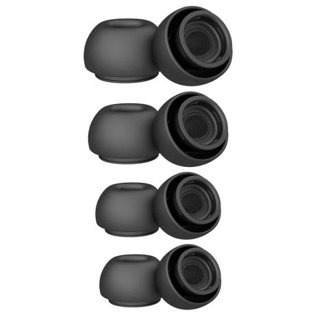 ΠΠΎΠΌΠΏΠ»Π΅ΠΊΡ Π°ΠΌΠ±ΡΡΡΡ Π΄Π»Ρ AirPods Pro 1-2, 4ΡΡ (XS, S, M, L), ΡΠΈΠ»ΠΈΠΊΠΎΠ½, Black ΠΠΎΠΌΠΏΠ»Π΅ΠΊΡ Π°ΠΌΠ±ΡΡΡΡ Π΄Π»Ρ AirPods Pro 1-2, 4ΡΡ (XS, S, M, L), ΡΠΈΠ»ΠΈΠΊΠΎΠ½, Black