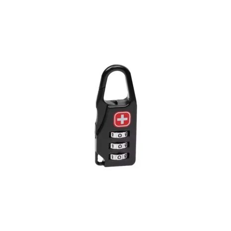 Замок мини CL005MSK Switzerland кодовый 3 цифры металл black