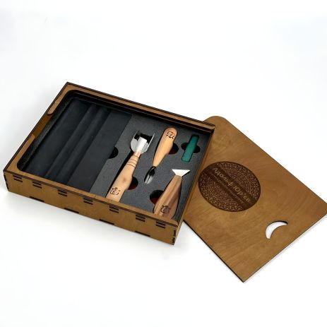 Набір стамесок для геометричного різьблення по дереву АЮ-STRYI для початківців