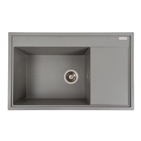 Гранитная мойка для кухни VALESO AZURIT 7950, матовая, Серый Мусон