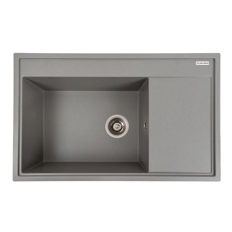 Гранітна мийка для кухні VALESO AZURIT 7950 матова Сірий мусон - Елегантний вигляд
