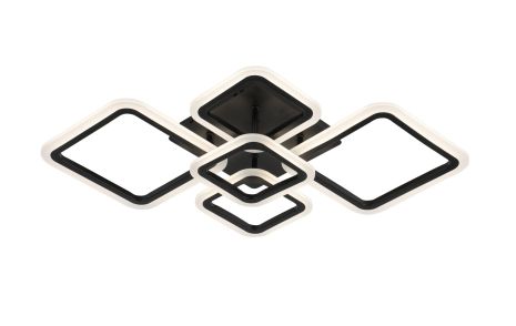 Ceiling LED Chandelier for Living Room and Bedroom VALESO 2055/5 Black 128W