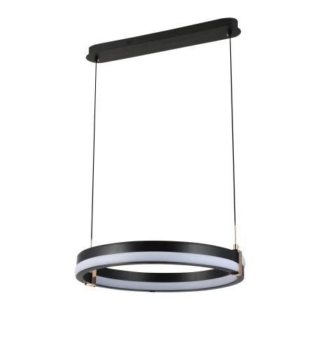 Підвісна LED-люстра G 2919/500D 108W Чорний+Золото