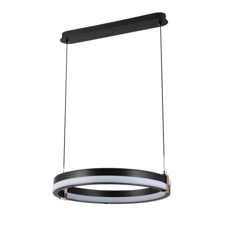 Підвісна LED-люстра G 2919/500D 108W Чорний+Золото