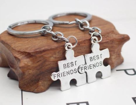Парные брелки Best friends для двоих друзей пазлы