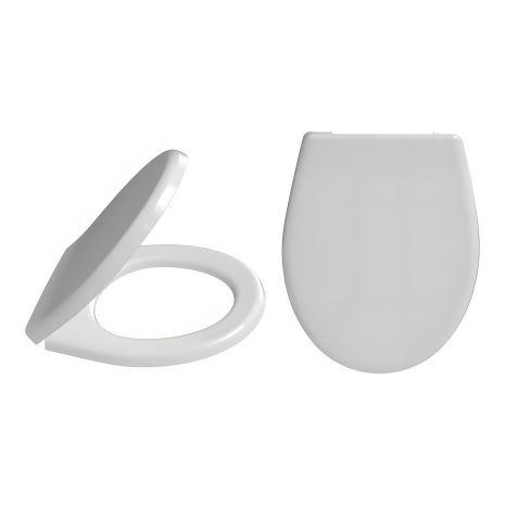 Сидіння для унітазу Nova Alfa 2025, білосніжне