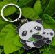 Брелок для ключей Панда с ребёнком Panda сталь