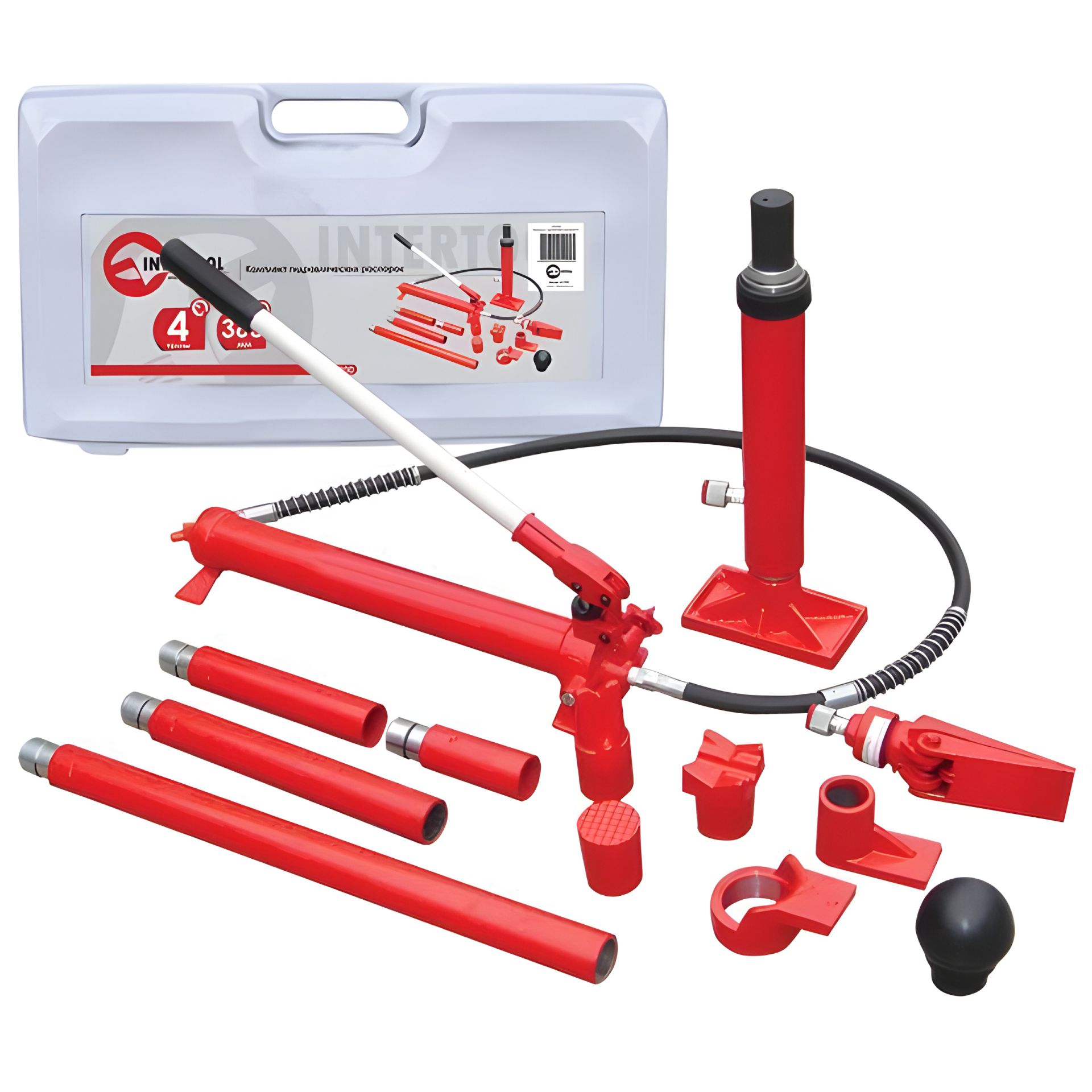 Гідравлічних розпірок комплект, 4 т INTERTOOL GT0200 Гідравлічних розпірок комплект, 4 т INTERTOOL GT0200