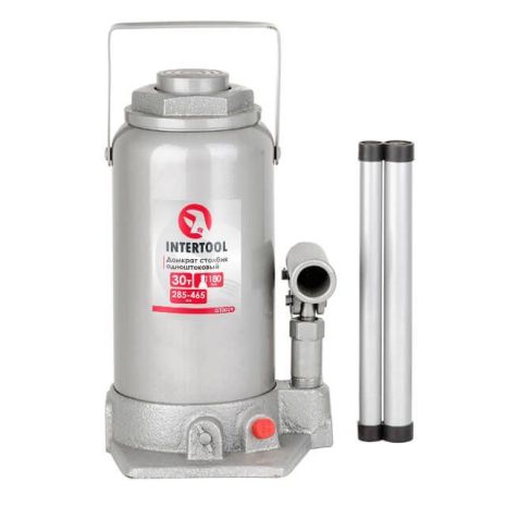 Домкрат "столбик" одноштоковый 30т, 285-465 мм INTERTOOL GT0029 Домкрат "столбик" одноштоковый 30т, 285-465 мм INTERTOOL GT0029