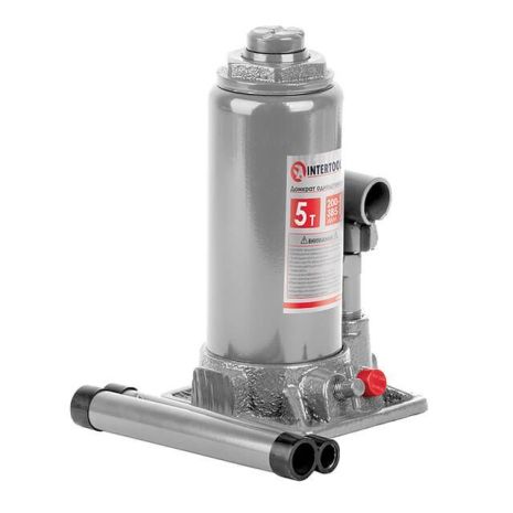 "Столбик" одноштоковый домкрат 5т, 200-385 мм, в кейсе INTERTOOL GT0053