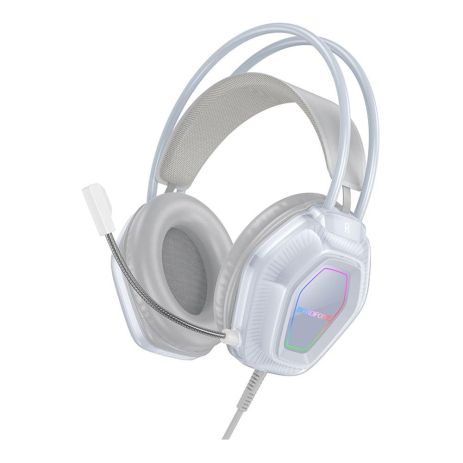 Дротові ігрові навушники Borofone BO110 Fight, USB, 3.5mm, 2m, Сірий