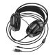 Дротові ігрові навушники Borofone BO110 Fight, USB, 3.5mm, 2m, Чорний