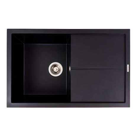 Матова мийка VALESO MAGNUM 7950 з граниту, чорний металік