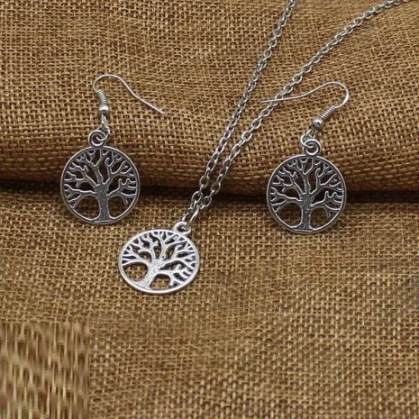 Набор "Древо жизни" кулон и серьги Дивергент