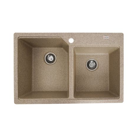 Гранитная мойка для кухни VALESO 7850 HARMONY матовая Карамель Гранитная мойка для кухни VALESO 7850 HARMONY матовая Карамель
