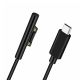 Кабель-Адаптер Type-C (M) To Microsoft Surface - PD 15V 3A - For Surface Pro 3/4/5/6/7/8 - Go 1/2/3 - Laptop 1/2/3/4 - 1.5m - Black