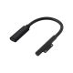 Адаптер Microsoft Surface - Type-c (F) - PD 15V 3A - For Surface Pro 3/4/5/6/7/8 - Go 1/2/3 - Laptop 1/2/3/4 - Black