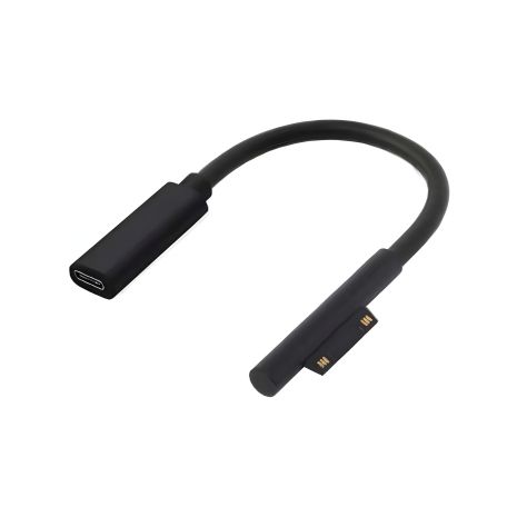 Microsoft Surface адаптер - Type-c (F), For Surface Pro 3, 4, 5, 6, 7, 8, Go 1, 2, 3, Laptop 1, 2, 3, 4, Book 1, 2, 15V 3A PD, Black Microsoft Surface адаптер - Type-c (F), For Surface Pro 3, 4, 5, 6, 7, 8, Go 1, 2, 3, Laptop 1, 2, 3, 4, Book 1, 2, 15V 3A PD, Black