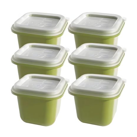 Форми для льоду, кубики 46x54mm, комплект 6шт з кришкою, green Форми для льоду, кубики 46x54mm, комплект 6шт з кришкою, green