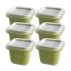 Форми для льоду, окремі кубики 46x54mm, комплект 6шт з кришкою, green Форми для льоду, окремі кубики 46x54mm, комплект 6шт з кришкою, green