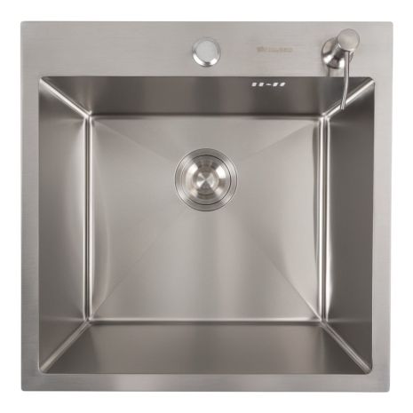 Нержавіюча кухонна мийка 50*50 Valeso Handmade (сифон круглий, 3,0/0,8)