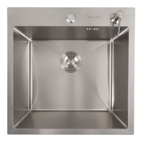 Нержавіюча кухонна мийка 50*50 Valeso Handmade (сифон круглий, 3,0/0,8)