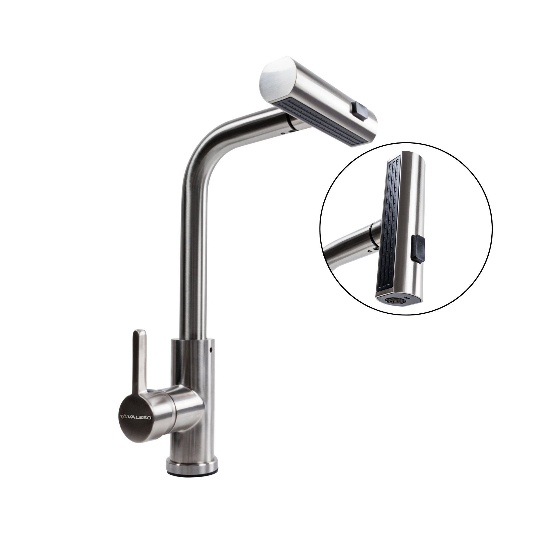 Кухонний змішувач VALESO XK08A нержавійка Кухонний змішувач VALESO XK08A нержавійка