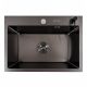 Кухонна мийка Valeso Handmade 58*43 PVD чорна (сифон круглий, 3,0/0,8)