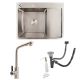 Kitchen Set: Sink Valeso Handmade (65x50 cm) Stainless Steel + Faucet FC-1 with Pull-out Head Kitchen Set: Sink Valeso Handmade (65x50 cm) Stainless Steel + Faucet FC-1 with Pull-out Head