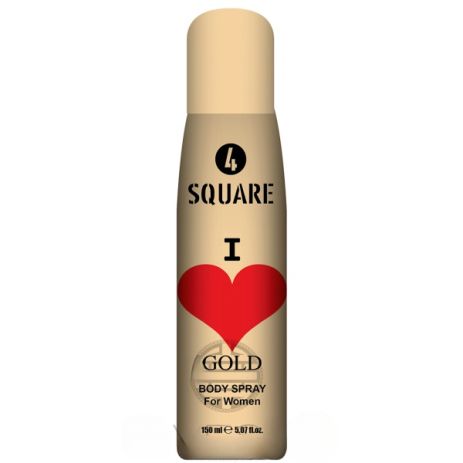 Женский дезодорант-спрей 4 SQUARE Gold, 150 мл